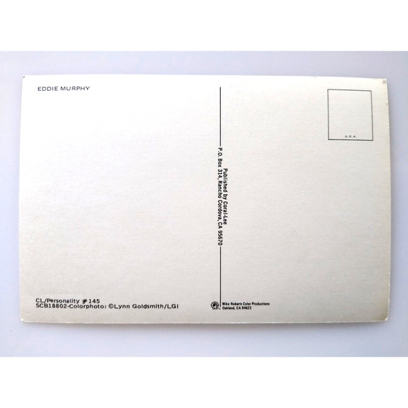 Eddie Murphy With Piano Photo Postcard Comedian TV Actor Movie Star SNL Chrome - Picture 2 of 2